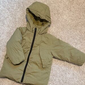 Kids ZARA Olive Green Hooded Jacket